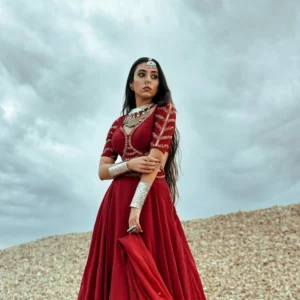 Embroidered festive lehenga