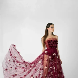 Flared party gown